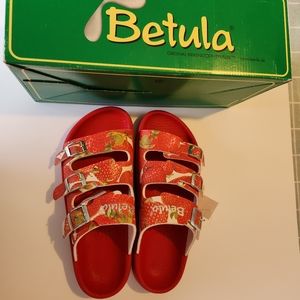 Birkenstock Betula Birko-Flor Strawberry  Size L8 M6. 39